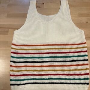 Striped Knit Tank Top